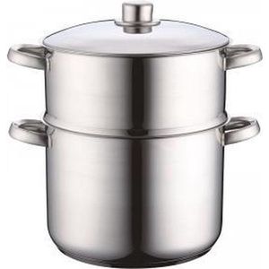 Royal Swiss Couscous Pan - Stoompan 12 Liter - RVS / INOX