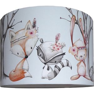 Designed4Kids - hanglamp kinderkamer - Kinderlamp bosdieren - Forest Friends Boho - bosdieren kinderkamer - babykamer