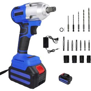 Accu-Slagmoersleutel 1,3cm - 21V - 420Nm Koppel - 3-in-1 Elektrische Moersleutel - Inclusief 2x 6.0Ah Accu’s & Oplader
