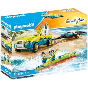 PLAYMOBIL Family Fun Strandwagen met Kano's - 70436