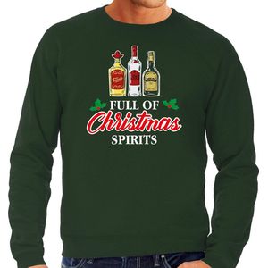 Bellatio Decorations Foute drank humor Kersttrui Kerst - sweater groen - heren XXL