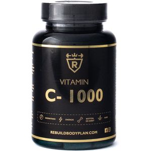 Rebuild Nutrition Vitamine C-1000 - 100 Tabletten - Ondersteunt het Immuunsysteem en Gezondheid