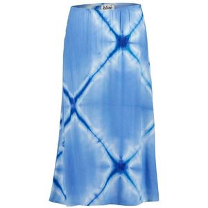 Blue Seven dames rok - rok halflang - 182056 - blauw batik print - maat 38