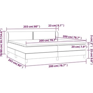 vidaXL-Boxspring-met-matras-stof-donkerbruin-200x200-cm