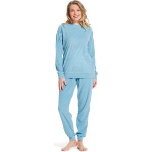 Pastunette dames pyjama Badstof - Blue Ocean  - 50  - Blauw