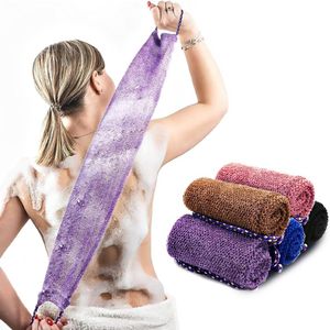 Douchespons - comfortabele reiniging - 1 stuk - diverse kleuren - nylon - 14 cm x 75 cm