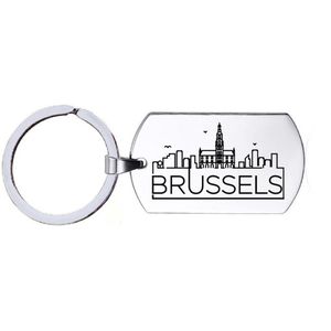 Sleutelhanger | RVS | Skyline | Brussels