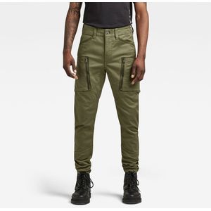 Zip pkt 3D skinny cargo B230 - Shadow Olive - Skinny Broeken