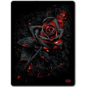 Spiral Burnt Rose Dekens zwart Polyester -