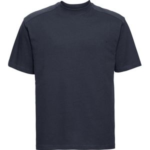 Russell Europa Heren Werkkleding Korte Mouwen Katoenen T-Shirt (Franse marine)