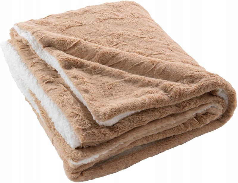 Drizzle - Nepbont Plaid - Bruin - 180x220 cm - Zacht en Warm