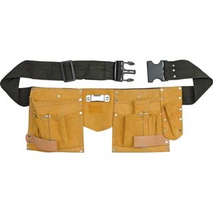 Yato - Gereedschapsriem - Leer - 9 Vakken - Verstelbare Riem 75-120 cm - 420 x 190 mm