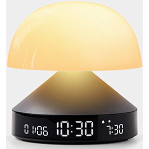 Lexon wekker Mina Sunrise metallic grey -