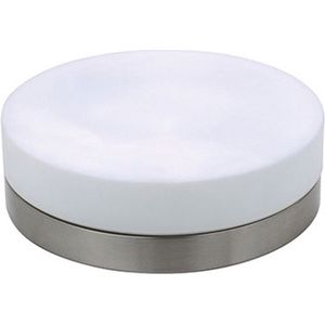 LED Plafondlamp - Opbouw Rond - E27 - Mat Chroom Aluminium - Ø285mm