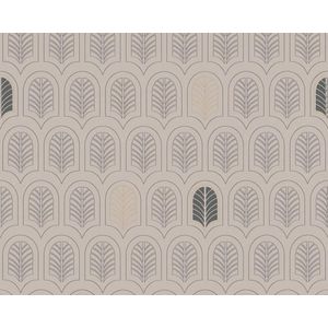 ART DECO BEHANG | Grafisch - taupe antraciet beige - A.S. Création New Life