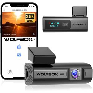Wolfbox i03 2K Wifi dashcam - Parkeermodus - 1,0 inch Tnt scherm - 2K resolutie - Wifi met App - dashcam voor auto
