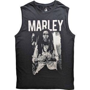 Bob Marley - Marley B&W Tanktop - M - Zwart