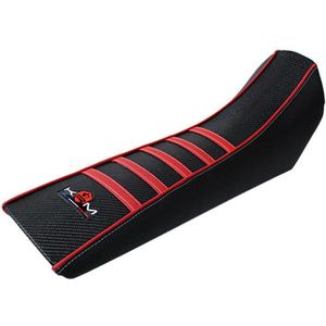 krm stoelhoes voor derbi 50 senda r x-race 2000 tot 2010 zwart / rood nieuw