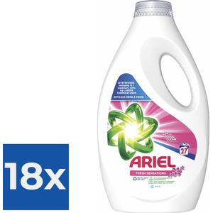 Ariel Vloeibaar Wasmiddel Fresh Sensations - 1215 ml (27 wasbeurten) - Voordeelverpakking 18 stuks
