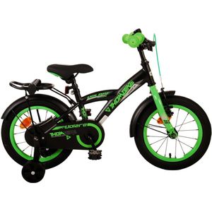 Volare Thombike Kinderfiets - Jongens - 14 inch - Zwart Groen