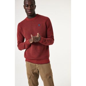 GARCIA - Gebreide Trui - Rood - Regular Fit
