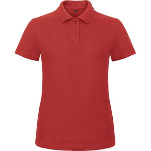 Dames Polo ID.001 Rood merk B&C maat S