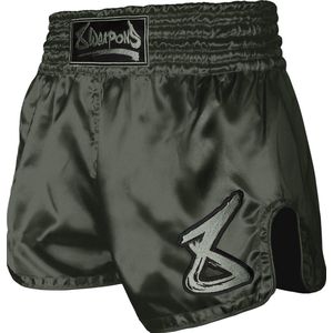 8 WEAPONS Strike Muay Thai Kickboxing Short Olijf Groen - S