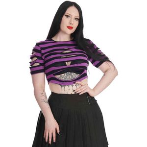Banned - Toxicbby Crop top - L - Paars