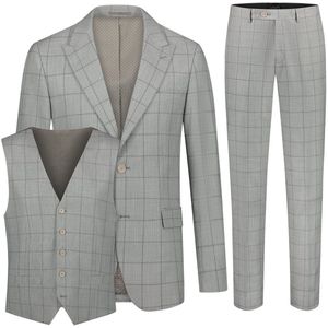 GENTS - Pak 3-D ruit - Polyblend - Zand - Maat 52/XL