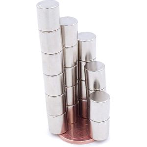 15 mini schijfmagneten 9 x 9 mm N52 - neodymium magneten ultrasterk voor modelbouw en meer Whiteboard Magnet