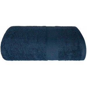 Blauwe Katoenen Badhanddoek 50x90 cm - Zacht & Absorberend