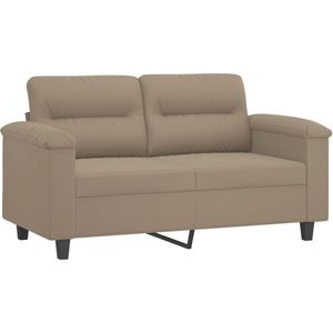 vidaXL-Tweezitsbank-120-cm-microvezelstof-taupe