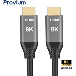 Provium - HDMI 2.1 kabel - Ultra HD 8K - HDMI naar HDMI kabel - voor o.a. PS5 en Xbox Series - 2 meter - zwart