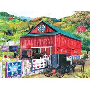 SunsOut Tom Wood - Stopping at the Quilt Barn -  Puzzel 1,000 stukjes