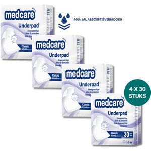 Medcare - Bed Onderleggers Classic - 60x90 cm - 120 Stuks - Sterke Bescherming & Hoog Absorptievermogen