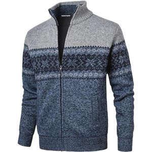 Heren Kwart Zip Sweater Casual Lange Mouwen Kerstgestreepte Truien Herfst Winter