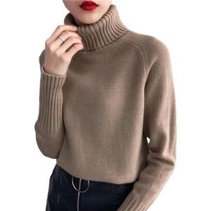 Dames Cashmere Trui met Col voor Herfst en Winter