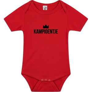 Belgie supporter Kampioentje verkleed baby rompertje rood jongens en meisjes - EK / WK babykleding/outfit 80