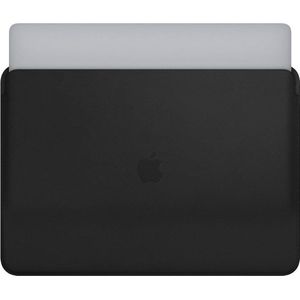 Apple echt lederen Sleeve voor de MacBook 15 inch - Macbook case - 15 inch laptop sleeve – Zwart