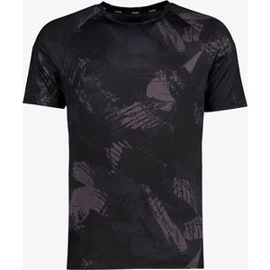 Osaga Dry heren sport T-shirt met print zwart - Maat S