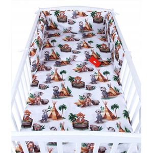 BabyLux Kinderbedikant dekbedovertrek 3-delig 90x120cm Katoen