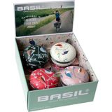 Display met 4 Basil Big Bell Wanderlust fietsbellen