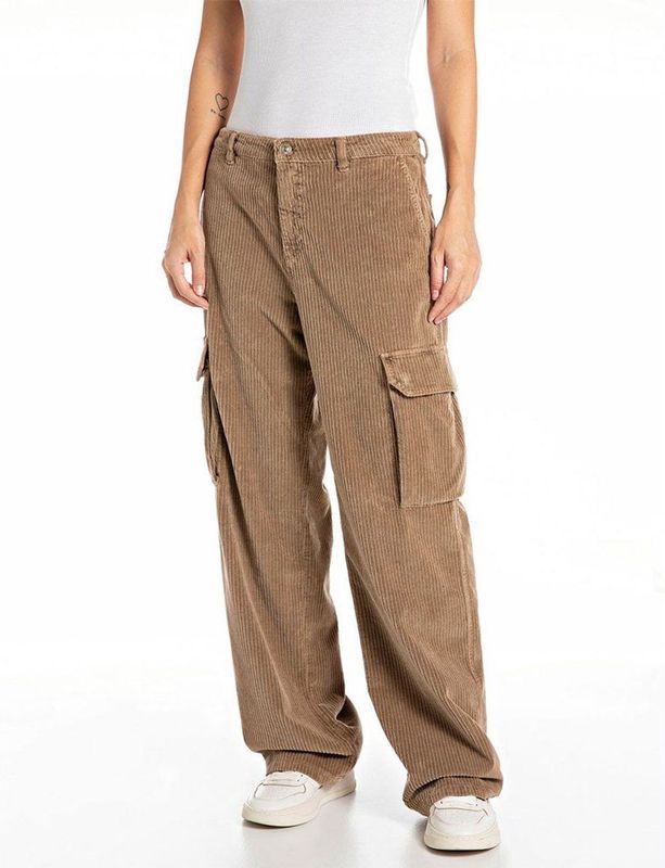 Replay W8134 .000.85063 Cargobroek Beige 25 Vrouw