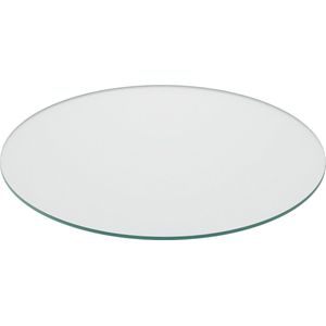 Relaxdays glasplaat 8 mm - gehard glas - tafel & kachel - glazen plaat hittebestendig - 60 cm