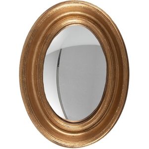 Spiegel 24x32 cm Goudkleurig Hout Ovaal Grote Spiegel Wand spiegel Muur spiegel
