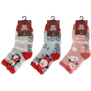 Apollo Kids x-mas Softy socks 3D Roze 25/30