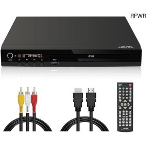 RFWR® Regiovrije DVD-Speler met HDMI en SCART - Compacte 1080P HD Speler voor Thuis