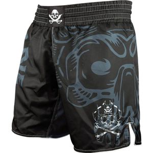 PRIDE or DiE - Fightshorts Pirate V.2 - Zwart - MMA