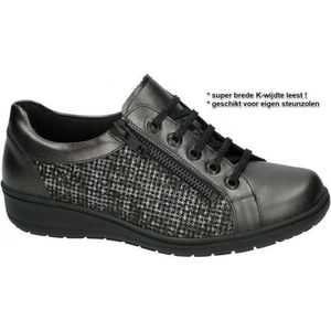 Solidus -Dames -  grijs  donker - sneakers  - maat 40.5