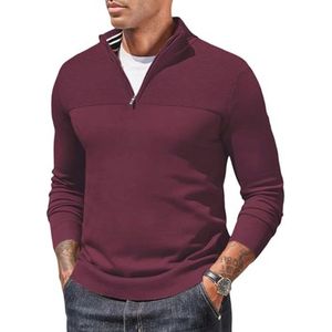 Stylish Heren Half Zip Trui - Perfect voor Winter en Werk